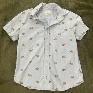 Nickelodeon TMNT Button-Up Shirt | crewcuts Kids 14 | Ninja Turtles Print
